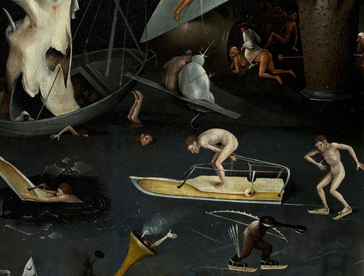 Skiing by Hieronymus Bosch — archival fine-art print from Fable