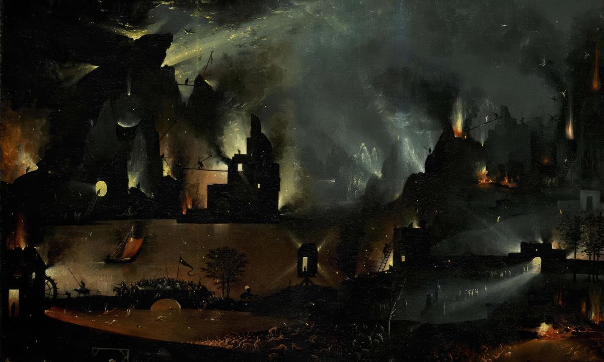 The Doomscape by Hieronymus Bosch — archival fine-art print from Fable