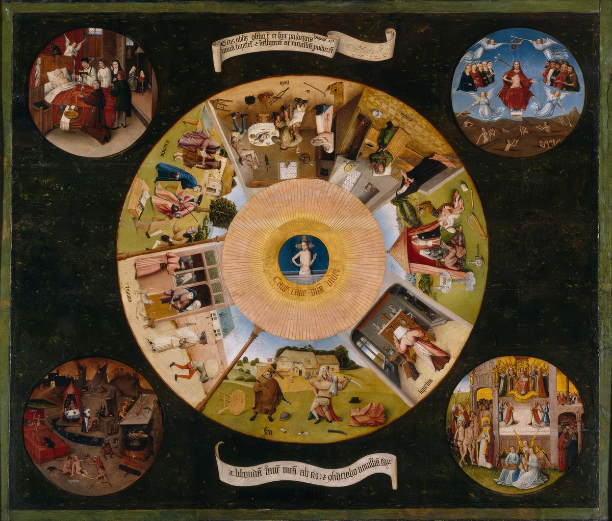 The Seven Deadly Sins by Hieronymus Bosch — archival fine-art print from Fable